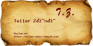 Teller Zénó névjegykártya
